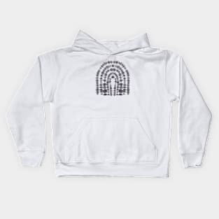 Tie dye fingerprint shape Kids Hoodie